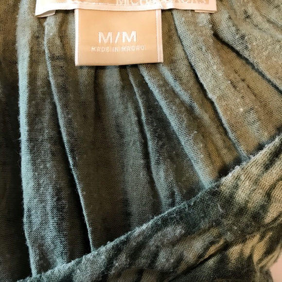 Michael Kors Green Tie Dye Jersey Top M - Picture 4 of 4